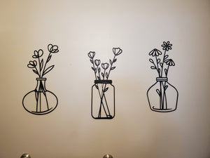 Metal Boho Flower Pots - Set of 3