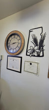 Load image into Gallery viewer, Saskatchewan Map with Tiger Lily and Wheat
