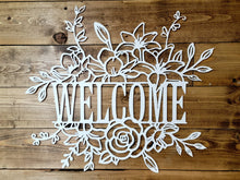 Load image into Gallery viewer, Welcome Sign - Cute Boho Flower Scene
