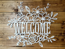 Load image into Gallery viewer, Welcome Sign - Cute Boho Flower Scene
