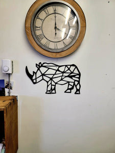 Abstract Rhino Sign