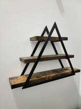 Load image into Gallery viewer, Metal Double Triangle Frame with 3 Shelves - Small
