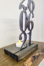 Load image into Gallery viewer, Metal Anniversary Date Tea light Holder
