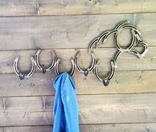 Load image into Gallery viewer, Horseshoe - Horse Coat Rack
