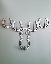 Load image into Gallery viewer, Moose Coat Rack, Horseshoe Coat Rack
