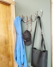 Load image into Gallery viewer, Moose Coat Rack, Horseshoe Coat Rack
