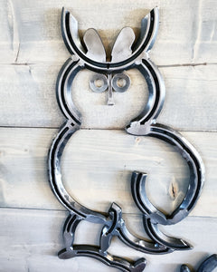 Horseshoe Owl Coat Rack