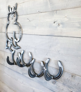 Horseshoe Owl Coat Rack