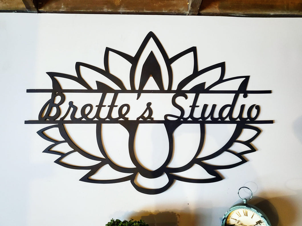 Custom Yoga Studio Sign, At-Home Yoga