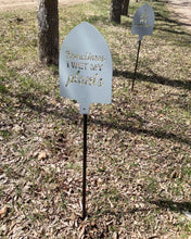 Load image into Gallery viewer, Funny Garden Stakes - Metal Shovel Puns - Garden Decor
