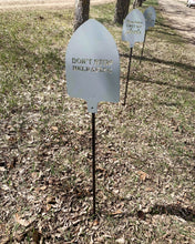 Load image into Gallery viewer, Funny Garden Stakes - Metal Shovel Puns - Garden Decor
