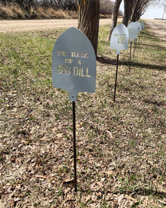 Funny Garden Stakes - Metal Shovel Puns - Garden Decor