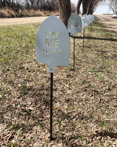 Funny Garden Stakes - Metal Shovel Puns - Garden Decor