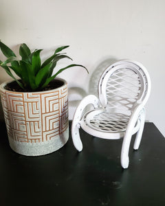 Horseshoe Mini Chair - plant stand