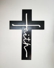 Load image into Gallery viewer, Metal Cross with Faith
