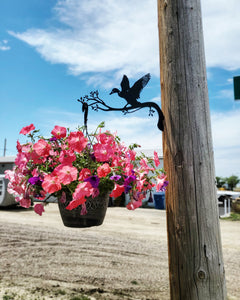plant hanger for fence Metal Tree Branch Plant Hanger