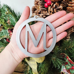 Monogram Ornament - Christmas Tree Ornament