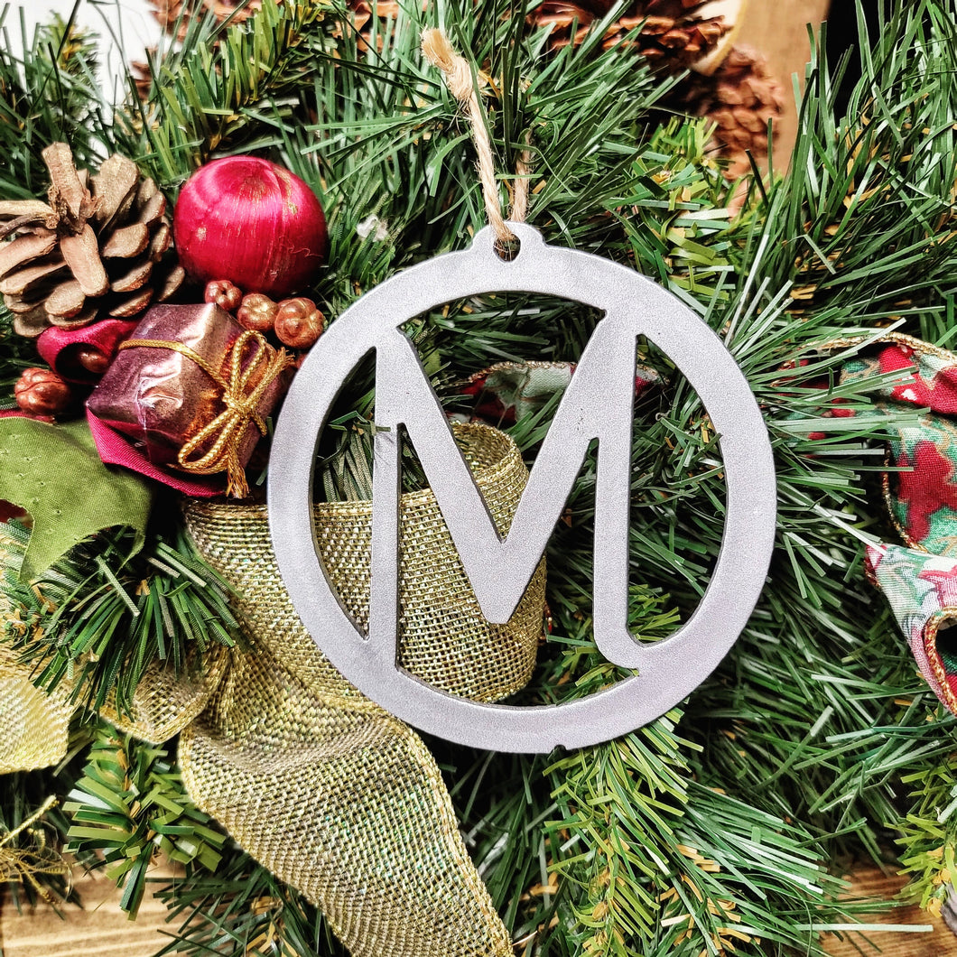 Monogram Ornament - Christmas Tree Ornament