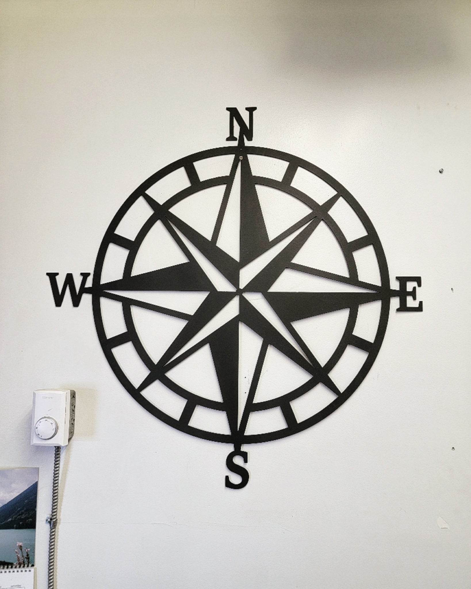 Modern Metal Compass Sign – Wood River Iron Works