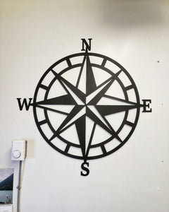 Modern Metal Compass Sign