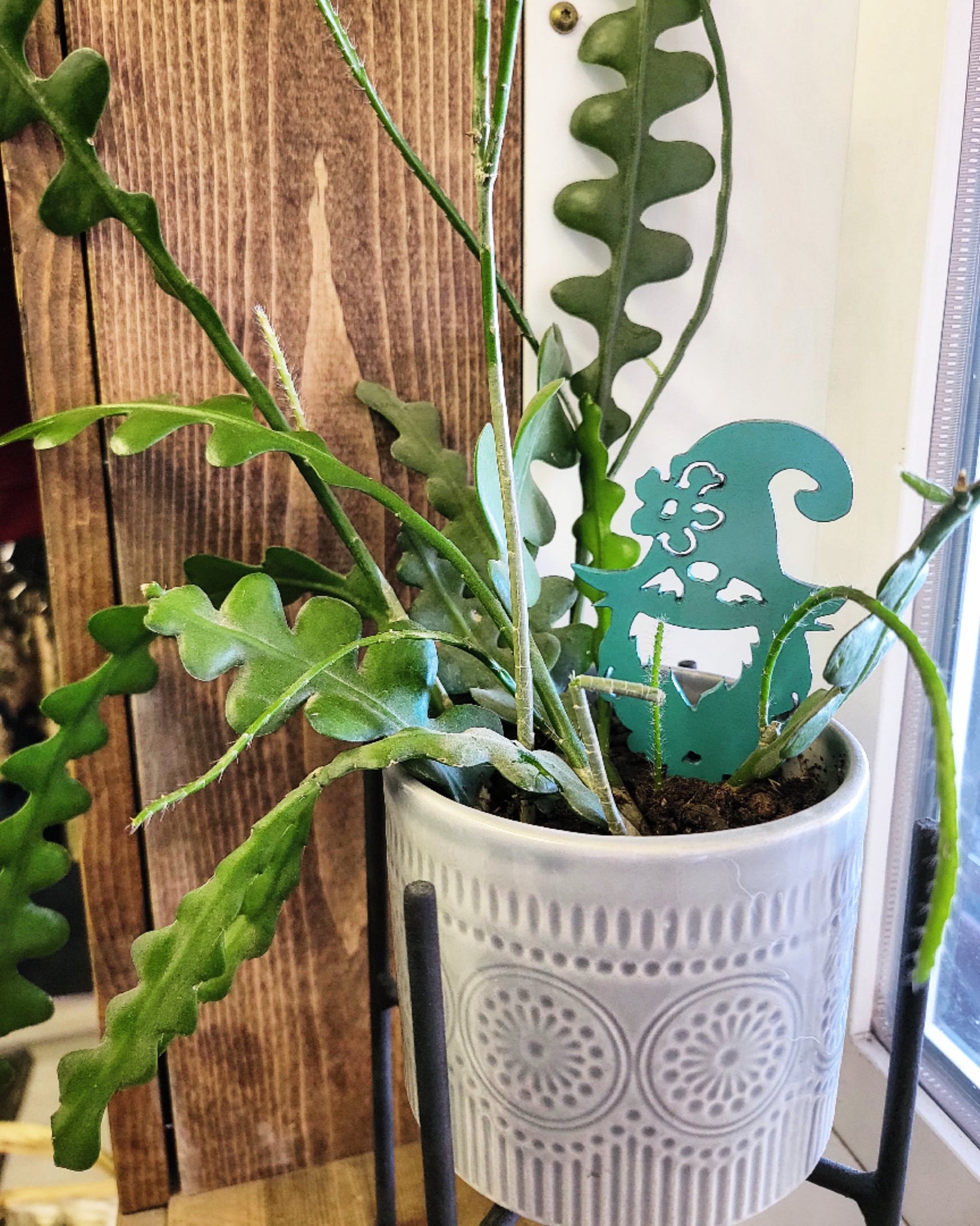 decorative stakes for potted plants Indoor Pot Gnome Stakes / Plant Pot Decoration – Wood River Iron Works