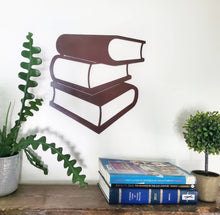 Load image into Gallery viewer, Metal &#39;Stack of Books&#39; Wall Art
