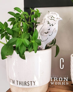 Indoor Pot Bird Stakes / Plant Pot Decoration