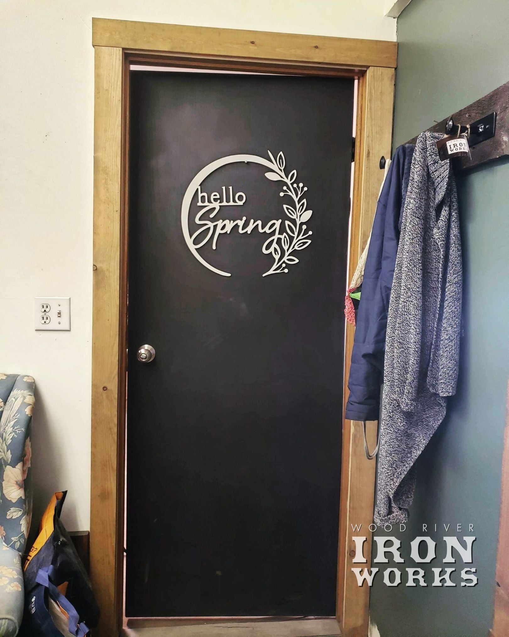 Hello Spring - Metal Sign – Wood River Iron Works