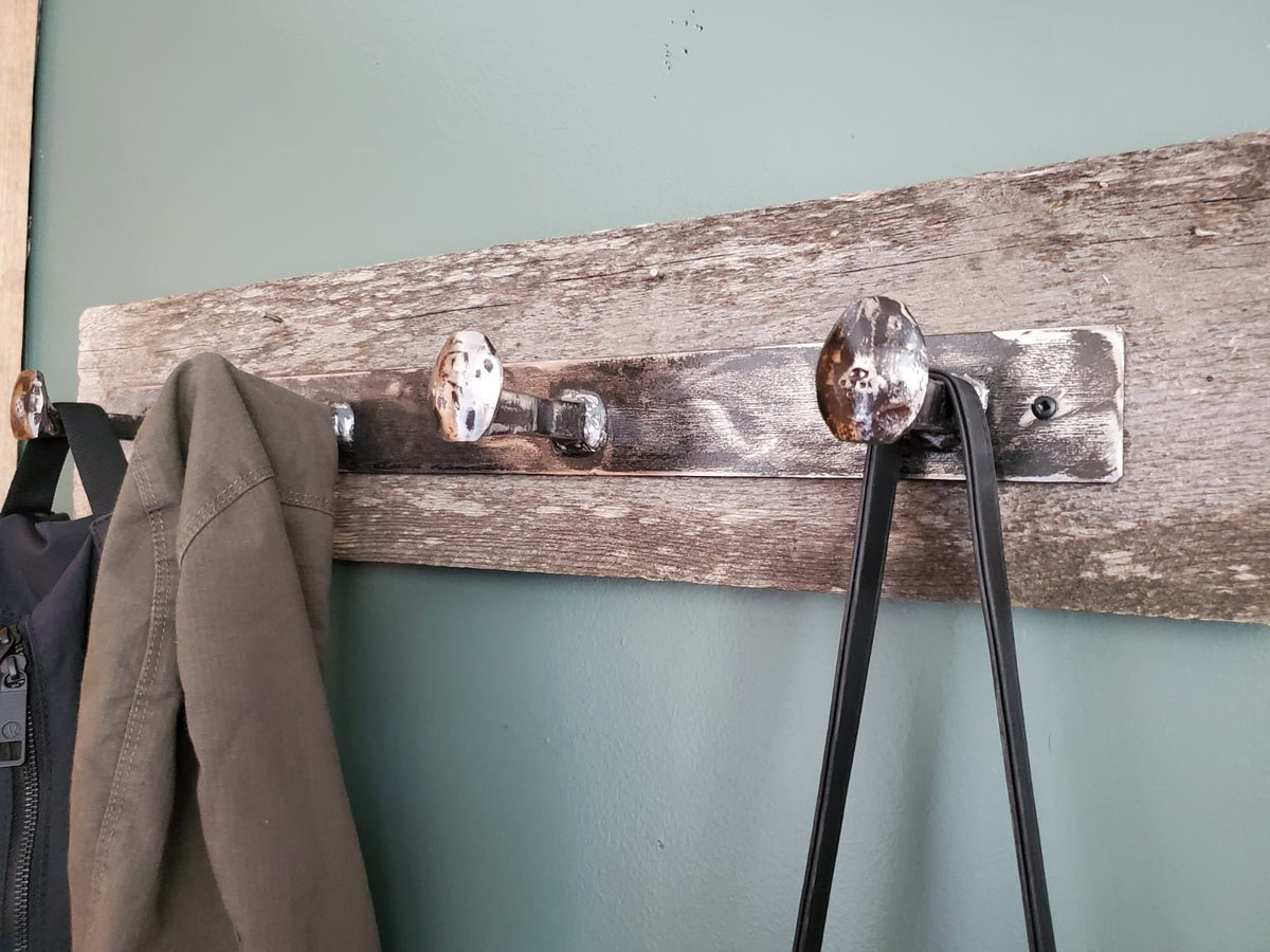 Barn wood Coat Rack – Wood River Iron Works