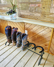 Load image into Gallery viewer, Horseshoe Boot rack - 3 Pair
