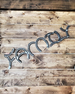 Family Horseshoe Sign