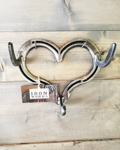 Horseshoe Heart Coat Rack