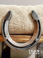 Load image into Gallery viewer, Horseshoe Towel Rack with 2 Shelves
