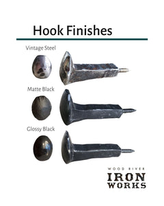 Railway Spike Coat Rack Shelf