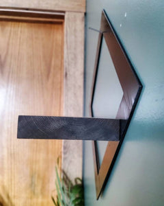 Metal Diamond Framed Shelf