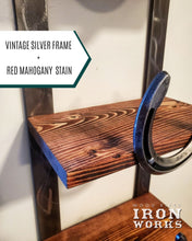 Load image into Gallery viewer, Horseshoe Towel Rack with 3 Shelves
