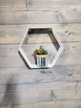 Load image into Gallery viewer, Metal Hexagon Floating Shelf

