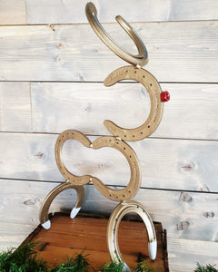 Horseshoe Christmas Reindeer Decoration