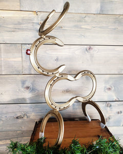 Horseshoe Christmas Reindeer Decoration