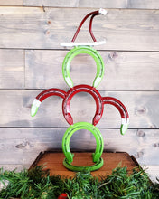 Load image into Gallery viewer, Horseshoe Christmas Grinch Decoration
