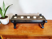 Load image into Gallery viewer, Rustic Candle Holder 16.6&quot;w
