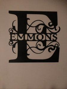 Custom Family Monogram Sign