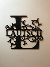 Load image into Gallery viewer, Custom Family Monogram Sign
