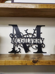 Custom Family Monogram Sign