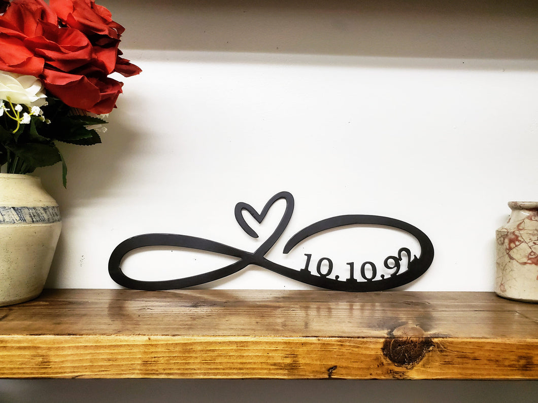 Anniversary Date Infinity Sign