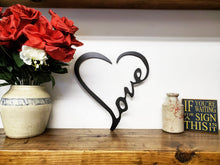 Load image into Gallery viewer, Metal Love Heart Sign
