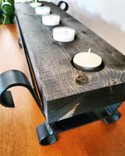 Load image into Gallery viewer, Rustic Candle Holder 16.6&quot;w
