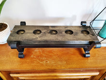 Load image into Gallery viewer, Rustic Candle Holder 16.6&quot;w
