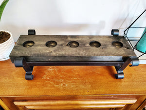 Rustic Candle Holder 16.6"w