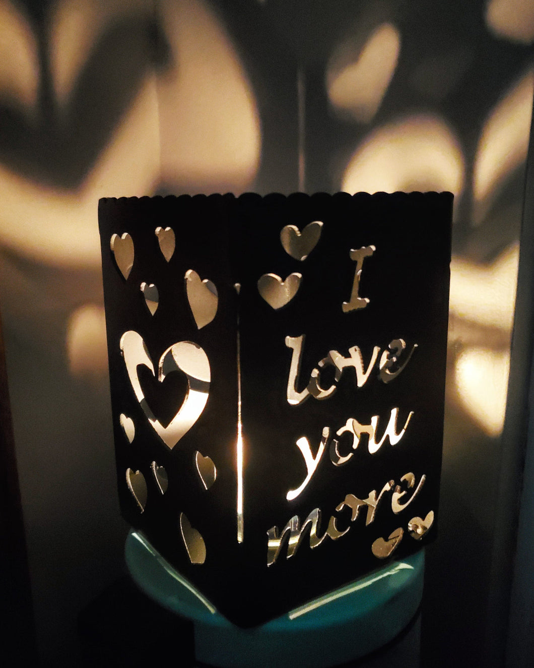 I Love You More Candle Lantern